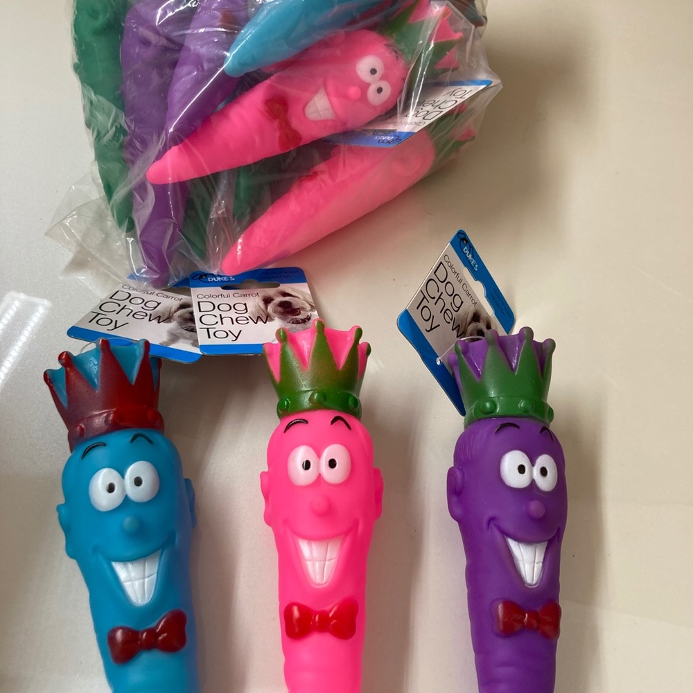 15 Units Dog Chew Toy Assorted Colors